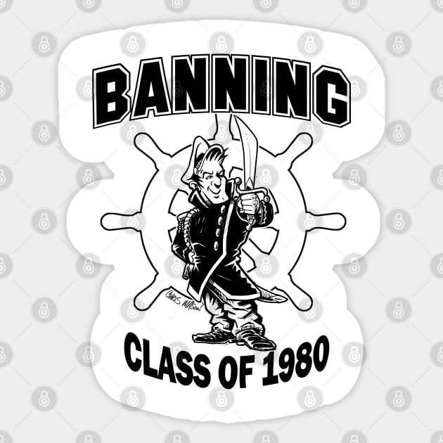 Banning 1980 BLACK Sticker by CMProds